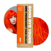 Good Dye Young Riot neon orange bottle showing vibrant semi-permanent color for bold looks
