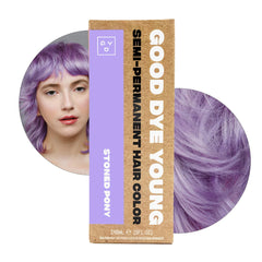 Good Dye Young Stoned Pony purple dye bottle with vivid, conditioning color.