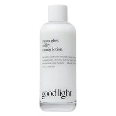Good Light Moon Glow Milky Toner bottle close-up showing gentle hydration for radiant skin