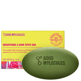 Good Molecules Brightening Bar packaging shown as a fragrance-free cleanser for all skin types