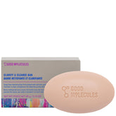 Good Molecules Clarify and Cleanse Bar face lather promotes balanced tone and gentle cleansing.