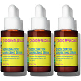Good Molecules Discoloration Correcting Serum Pack 3 bottle pour for easy, quick absorption.