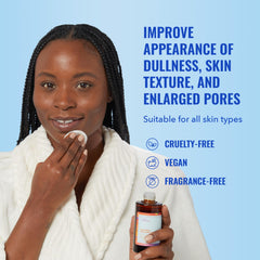 Good Molecules Niacinamide Brightening Toner cotton pad application promoting even, balanced skin.