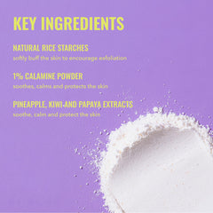 Good Molecules Pineapple Exfoliating Powder label highlights fragrance-free and vegan formula.