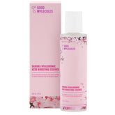 Good Molecules Sakura Hyaluronic Acid Boosting Essence bottle closeup showing deep hydration.