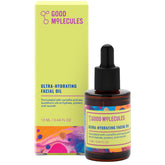 Good Molecules Ultra-Hydrating Facial Oil bottle pour showing lightweight hydration