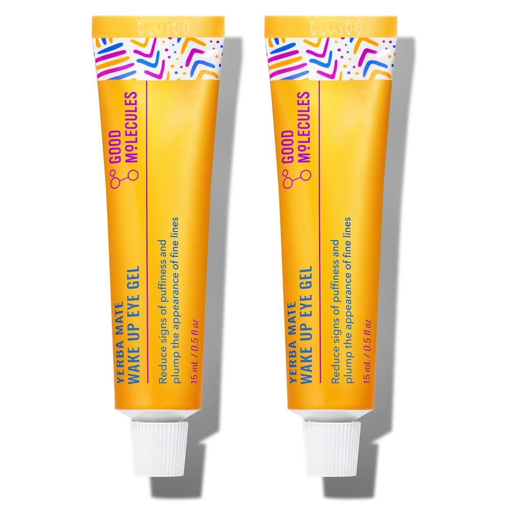 Good Molecules Yerba Mate Wake Up Eye Gel tube provides refreshing hydration and reduces puffiness.
