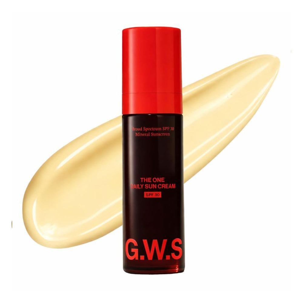 Good Weather Skin The One Daily Sun Cream bottle front with SPF 30 protection for face and neck
