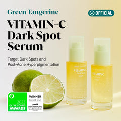 GOODAL green tangerine serum dropper close-up showing precise application
