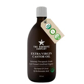 Goodbye Company castor oil in amber bottle supports hair growth and skin hydration.