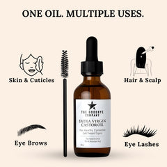 The Goodbye Company castor oil eyelash application for daily care.