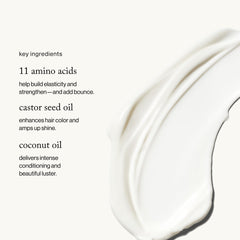 Goop Beauty Amino Acid Conditioner shows a creamy texture for weightless moisturization.