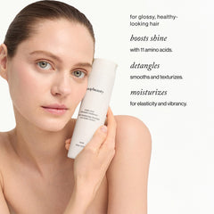 Goop Beauty Amino Acid Conditioner pump enables easy application and even hydration.