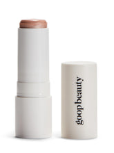 Goop Glow Skin Highlighter Stick provides a natural pearlescent glow on the skin.
