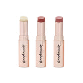 Goop Beauty Lip Balm Trio clear glide for daily moisture.