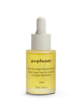 goop Beauty Nutrient Face Oil bottle close-up highlighting nourishing premium formula