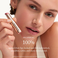Goop lip balm with botanical oils supports daily lip comfort.