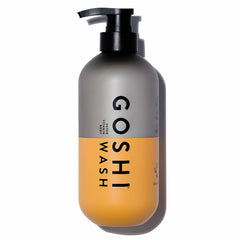 GOSHI Super Vitamin Body Wash bottle pour shows easy, concentrated cleansing for all skin types.