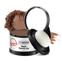 Got? Roots auburn root touch-up on hairline for seamless blend