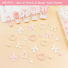GOTPE 3D hearts charm creates romantic nail looks.