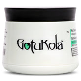 Gotukola Keratin Deep Repair jar demonstrates rich conditioner for stronger, smoother strands.