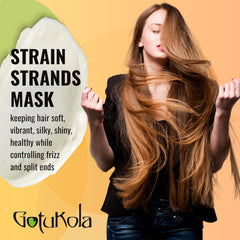 Creamy texture close-up of Gotukola Keratin Restorative Mask