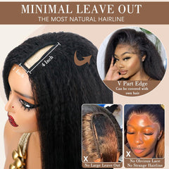 Goulus V Part wig close-up hair strand detail for quality and softness