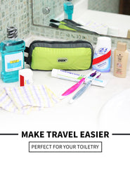 GOX Travel Small Toiletry Bag green hanging hook enables quick access in the bathroom