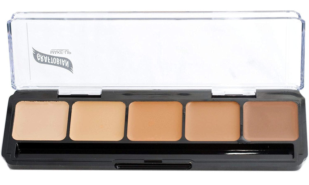 Graftobian HD Glamour Creme Foundation Palette Warm #3 close-up cover showing range