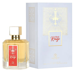 Grandeur Musk Rouge perfume bottle—long-lasting evening elegance.