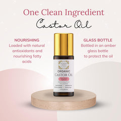 Rose quartz roller ball on top delivers a soothing facial massage.