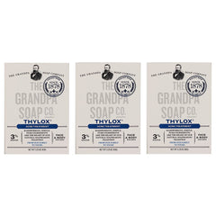 Grandpa's Thylox 3-pack front view highlights the triple-pack format and product name.