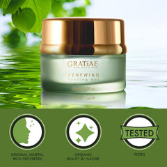 Gratiae face application shows gentle massage that helps refresh the skin