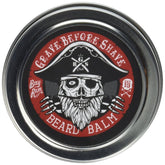 Grave Before Shave Bay Rum Beard Balm in a giant tin, taming and conditioning facial hair