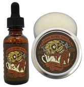 Grave Before Shave caramel mocha beard balm tin for smooth control.