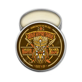 Grave Before Shave Head Hunter Beard Balm tin conditions and tames unruly beard hairs.