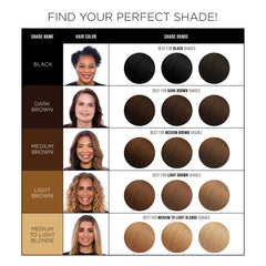 GRAY AWAY EverPro light brown shade blends with natural hair color for seamless touch-ups.