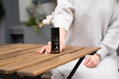 Graydon Face Glow tinted primer applied on skin for radiant base.