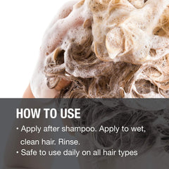 Detangled, smooth-looking hair after using GREAT CLIPS conditioner