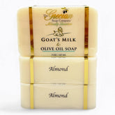 The Grecian Soap Company almond-lather enhances hydration for soft skin