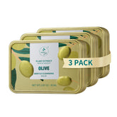 GREEN FARM Makeup Remover Balm with olive oil melts makeup for all skin types.