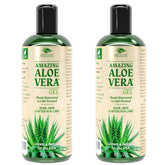 Green Leaf Naturals Aloe Gel bottle front for daily skin care hydration