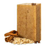 Greenfreshlab clove and cinnamon exfoliating soap bar for smoother skin.