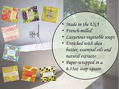 Greenwich Bay cleansing spa soap ingredients label highlighting paraben and sulfate free formulation.
