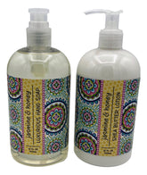Greenwich Bay Trading Co Jasmine and Honey hand soap pump for refreshing, gentle cleansing with botanical oils.