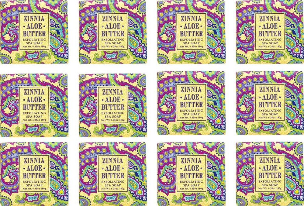 Greenwich Bay Zinnia bulk-pack soap image, 12 bars, ideal for daily cleansing with a fresh floral scent.