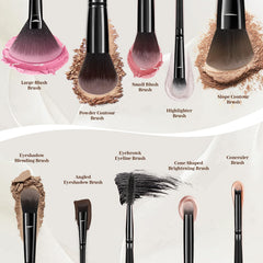 Grnheat sponges and puffs included for seamless foundation and powder application.