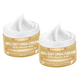 Grocerism Urea Cream 50% bottle pour for deep foot moisturization.