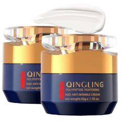 GROHESE Qingling face cream bottle closeup shows firming formula for smoother skin