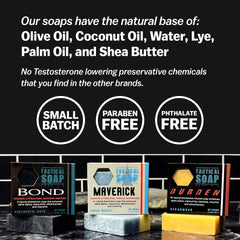 Grondyke Tactical Soap Bond bar signals heroic confidence and daily appeal.
